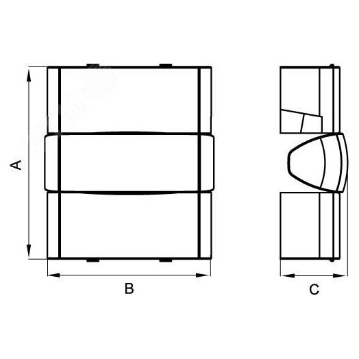 Угол внешний 110х50мм черный