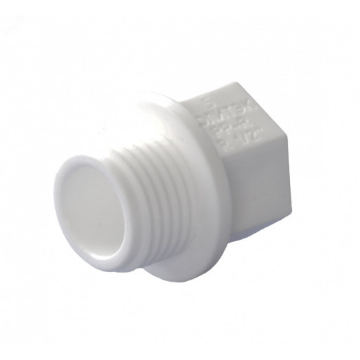 Заглушка резьбовая 25 х 3/4 полипропиленовая PPR белая