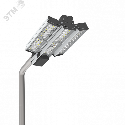 Светильник светодиодный для охранного периметра Cerberus 180 Вт консольный 4000 К IP67 сухой контакт RAL9005 черный