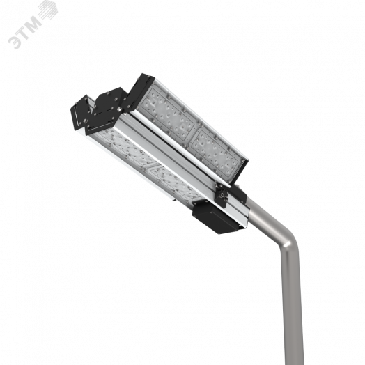 Светильник светодиодный для охранного периметра Cerberus 180 Вт консольный 4000 К IP67 сухой контакт RAL9005 черный