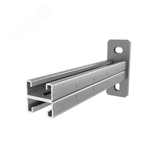Консоль СТРАТ двойная 41х21, база 800, толщ. 2,5 мм, гальван. цинк