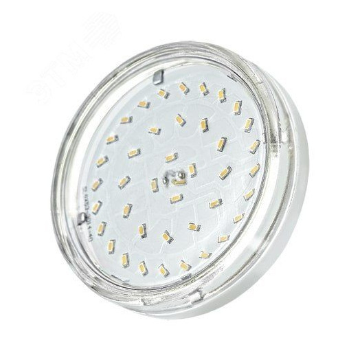 Лампа светодиодная LED 6Вт GX53 510Лм теплый прозрачная ECO
