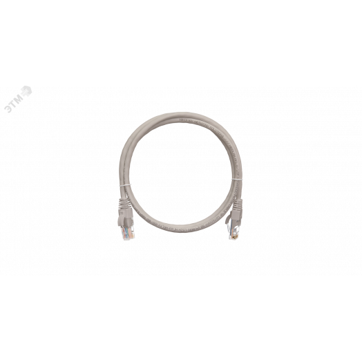 Патч-корд U/UTP 4 пары, Кат.5e, 2хRJ45/8P8C, T568B, 7х0,205мм, PVC, черный, 3м