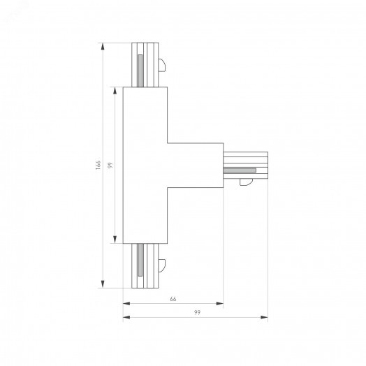 Коннектор тройной LGD-4TR-CON-EXT-L1-WH (C) (ARL, IP20 Пластик, 3 года)