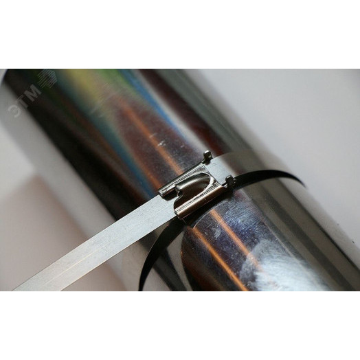 Хомут стальной 4,6х500мм, d пучка max 146мм, нагрузка 55кг, серый (25шт в упак),