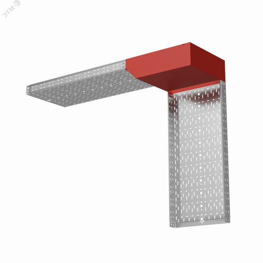 Угол верт. внеш. L 80х500 мм с разворотом трассы на 90 гр. ПЛЮС