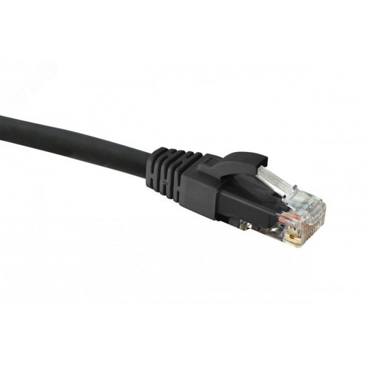 Патч-корд CAT6 U/UTP LSZH черный 0.5м