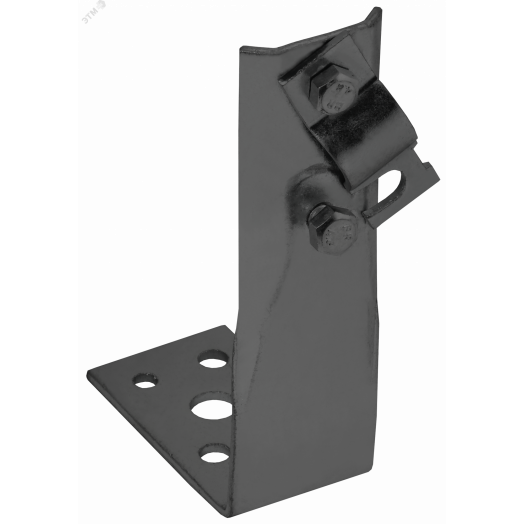 Держатель проводника круглого 6-10мм винтовой угловой h=60мм оцинкованная сталь TD IEK