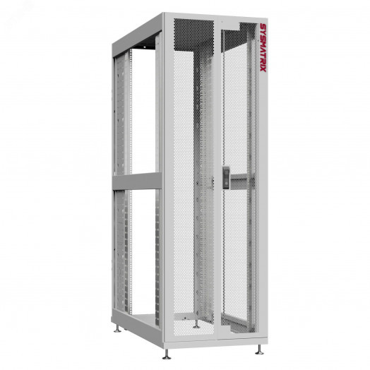 Шкаф серверный 48U 600х1200 передняя дверь: двустворчатая перфорированная IP20. задняя дверь: без. боковые панели: без. цвет: серый RAL7035 