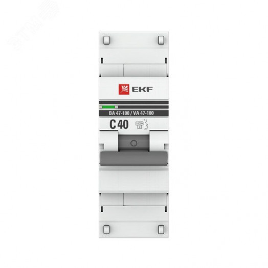 Автоматический выключатель ВА 47-100 1P 40А (C) 10kA PROxima