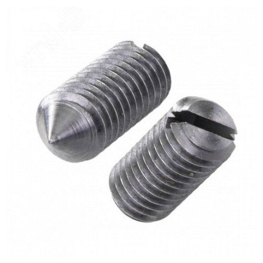 Винт М10-6gх10.22Н.35 ГОСТ 1476-93 установочный с коническим концом и прямым шлицем