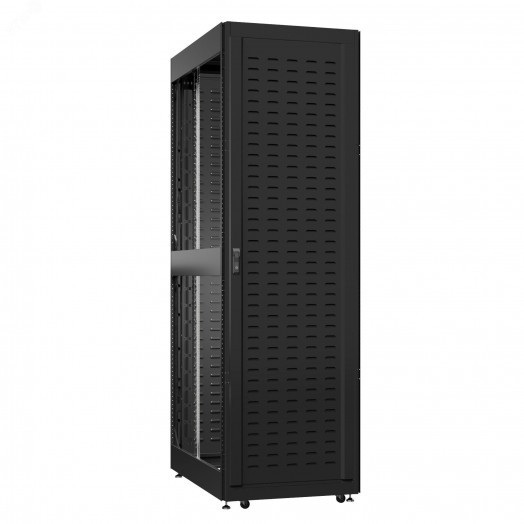 Шкаф серверный 42U 800х1000 передняя дверь: протект IP41. задняя дверь: протект IP41. боковые панели: без. цвет: черный RAL9005 