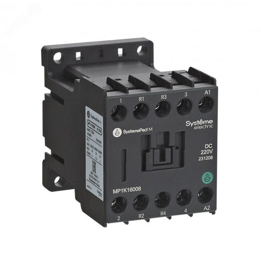 Контактор MP1K 4P(4НО) 9A DC125V