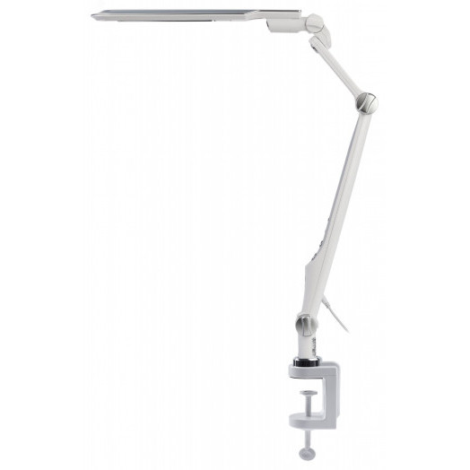 Светильник настольный светодиодный NLED-496-12W-S на струбцине серебро