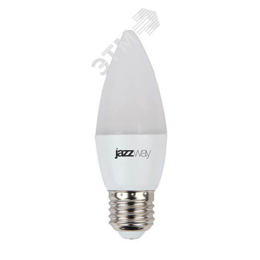 Лампа светодиодная LED 8 Вт 640Лм 5000К белая Е27 Свеча Jazzway