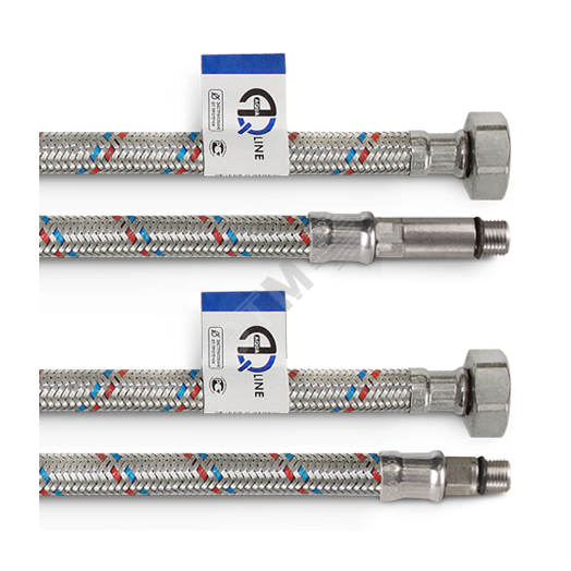 Подводка для смесителя M10 x 1/2' 60см (пара)