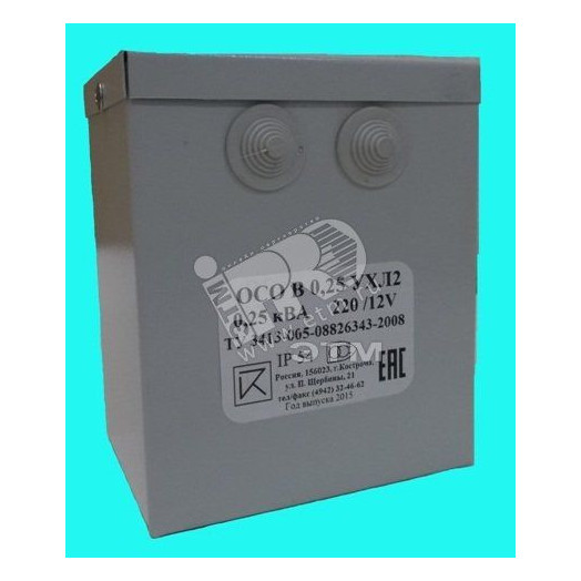 Трансформатор напряжения понижающий ОСО В-0.25 УХЛ2 380/24