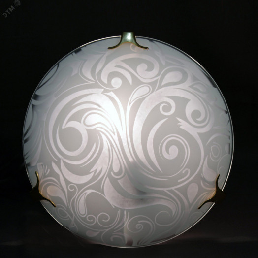 Светильник НПБ-01-60-130 М15 Иней 250 матовый белый /клипсы золото индивидуальная упаковка