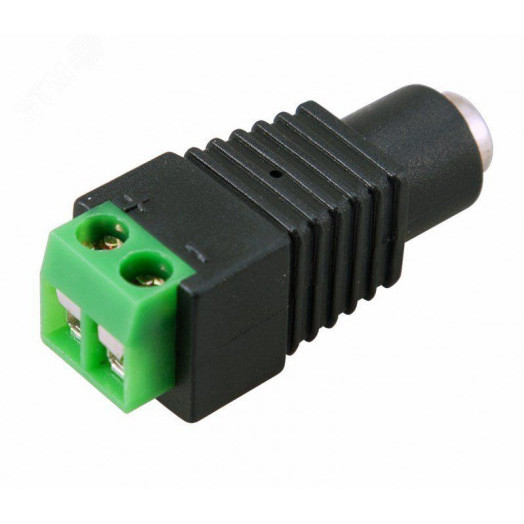 Разъем питания гнездо 2.1х5.5 с клеммной колодкой,