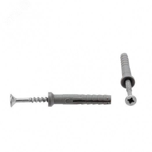 Дюбель-гвоздь потайной бортик. полипропилен 6х40мм (100 шт/уп)