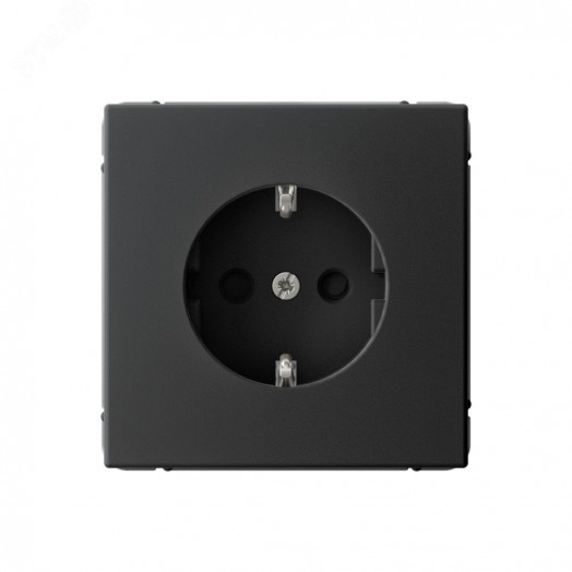 ARTGALLERY розетка с заземлением со шторками, 16А, механизм, карбон