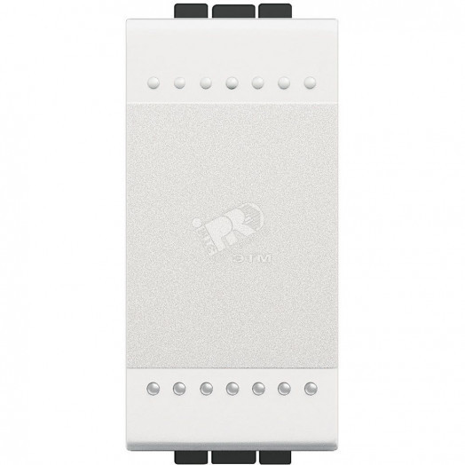 LivingLight Выключатель с винтовыми клеммами 1 модуль белый