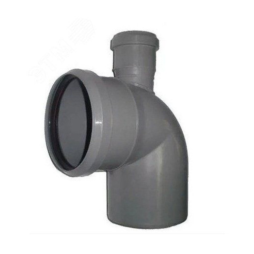 Отвод комбинированный канализационный с дополнительным входом сверху 110х90/50 Ростурпласт