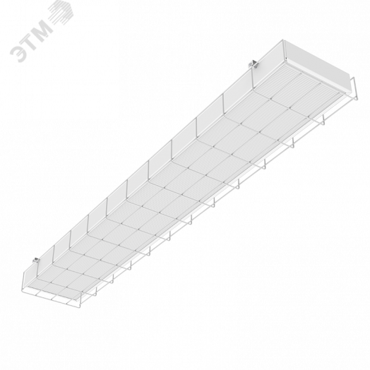 Светильник светодиодный VARTON S270 2.0 спортивный для образовательных учреждений 60 ВТ CRI90 4000 K накладной 1200х212х70 мм IP40 с призматическим рассеивателем с защитной решеткой аварийный автономный постоянного действия