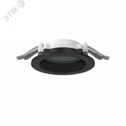 Светильник светодиодный DL-01 Pro 100 мм 10 Вт 4000 К CRI90 120х49 мм IP65/40 RAL9005 черный муар с защитным силикатным стеклом аварийный автономный постоянного действия