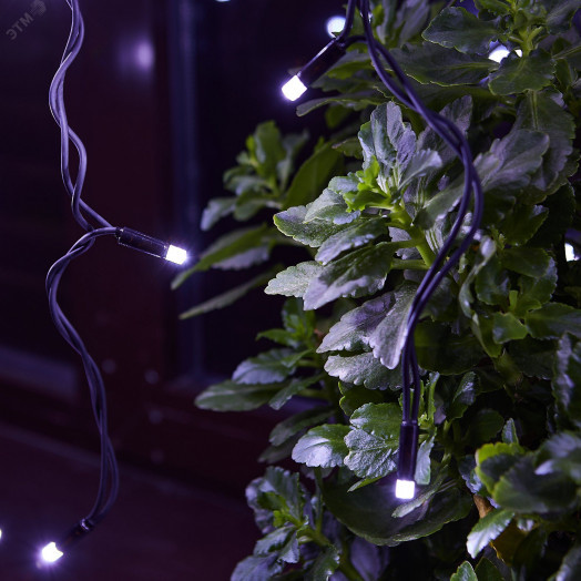 Занавес светодиодный с эффектом мерцания 3х2м ULD-C2030-240/TBK WHITE IP67 Соединяемый 240 светодиодов Белый свет Провод черный