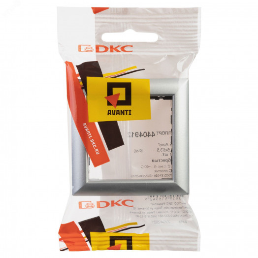 Avanti Рамка-суппорт  для In-liner Front серебристый металлик 2модуля