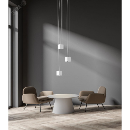 Светильник светодиодный ДСО-36Вт 3200Лм 3000К DL-02 Cube DALI 35 град Белый