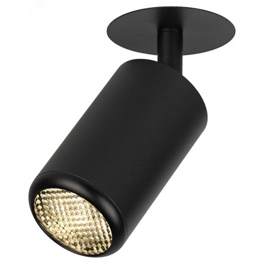 Светильник встраиваемый алюминиевый KL106 BK MR16 GU5.3 черный матовый