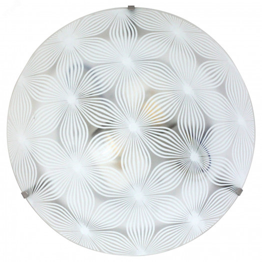 Светильник Васильки 300 НПБ 01-2х60-139 М16 матовый белый кл.штамп металлик ИУ