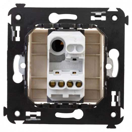 Avanti Выключатель одноклавишный, в стену, Ванильная дымка