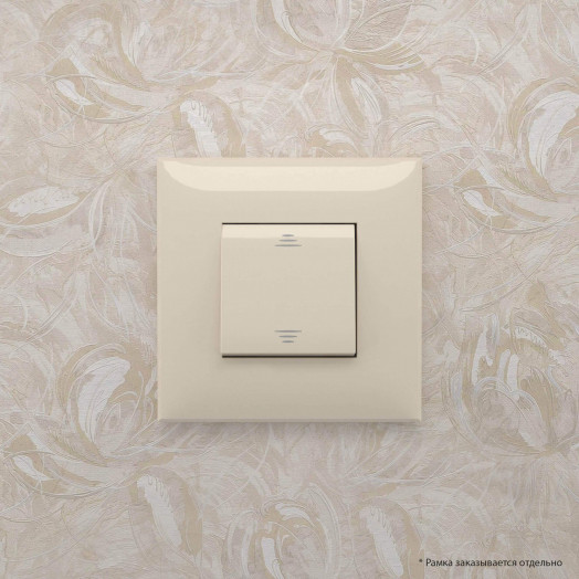 Avanti Выключатель одноклавишный, в стену, Ванильная дымка