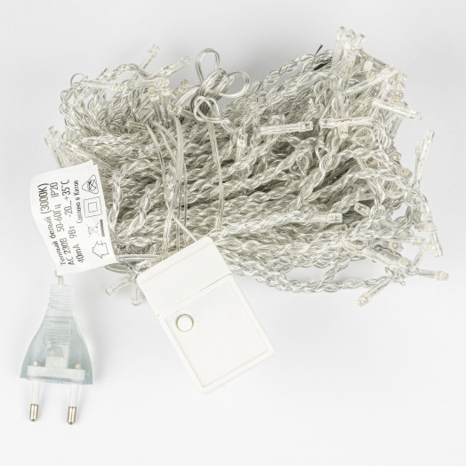 Занавес светодиодный 3х2м 160 светодиодов Розовый свет Провод прозрачный ULD-C3020-160/DTA PINK IP20  TM Uniel