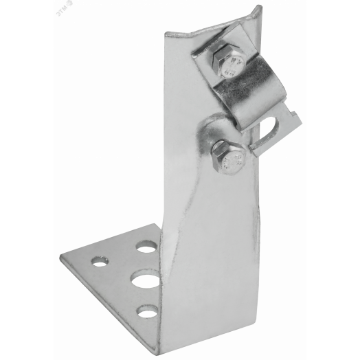 Держатель проводника круглого 6-10мм винтовой угловой h=150мм оцинкованная сталь IEK