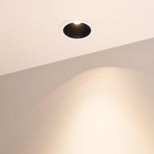 Светильник MS-ATLAS-BUILT-R72-20W Warm3000 (WH-BK, 30 deg, 230V) (, IP20 Металл, 5 лет)