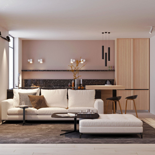 Корпус SP-POLO-TRACK-4TR-PIPE-R65 (WH, 1-3, 200mA) (, IP20 Металл, 3 года)