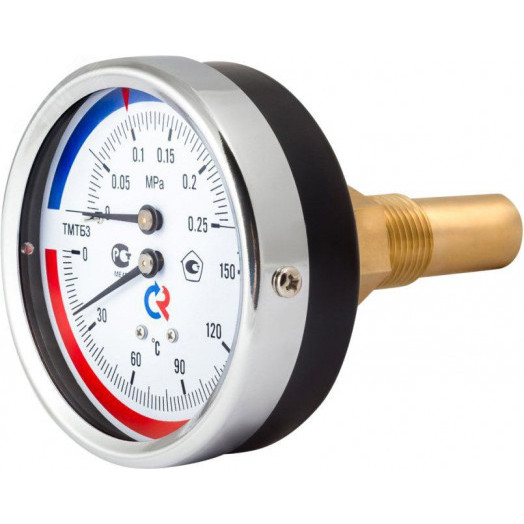 Термоманометр осевой ТМТБ-31Т.2, 0...150С, 0...0,6 МРа 1/2' кл.2.5