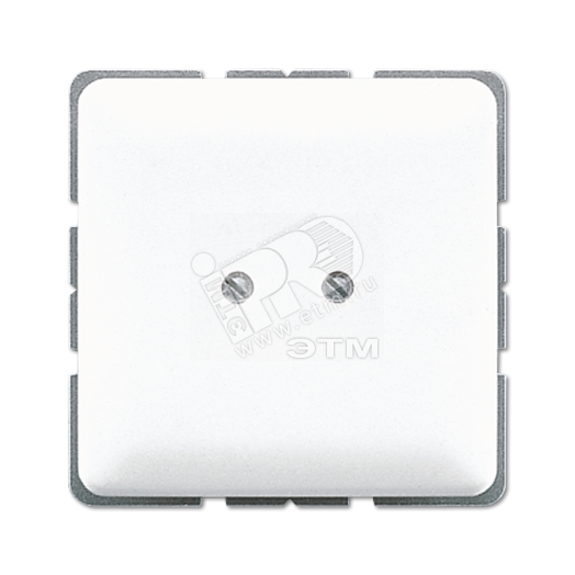 Крышка глухая с опорным кольцом  белая