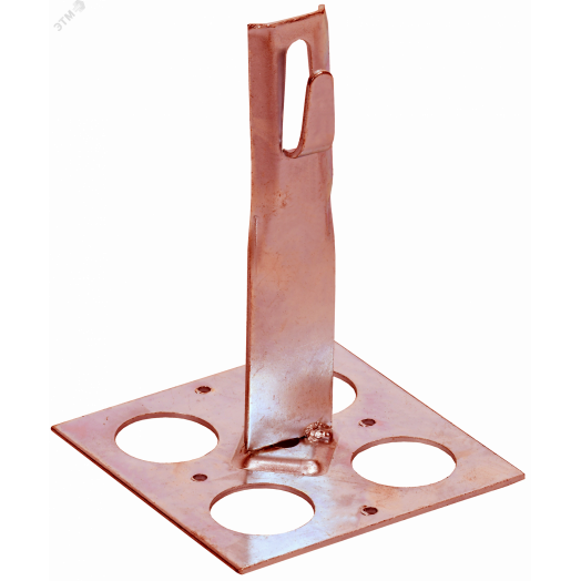 Держатель проводника круглого 6-8мм для плоской кровли h=150мм медь IEK