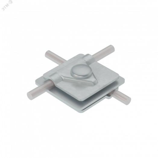 Универсальный соединитель для прутка D 5-10 мм с 3 пластинами 40х40 мм HD