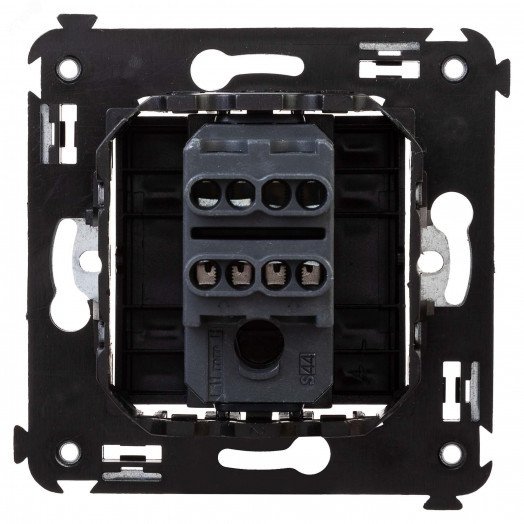 Avanti Инвертор одноклавишный в стену Черный      квадрат (Переключатель сх.7)