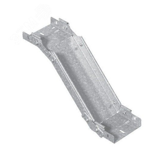 Поворот вертикальный регулируемый 500х80, толщина 1,5 мм, Сендзимир цинк