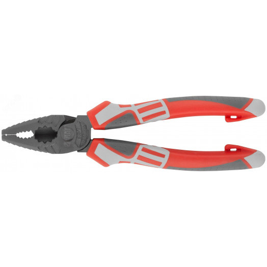 Плоскогубцы комбинированные ''Эталон'', CrV сталь, ребра жесткости на губках, тефлоновое покрытие, 3К прорезиненные ручки 200 мм