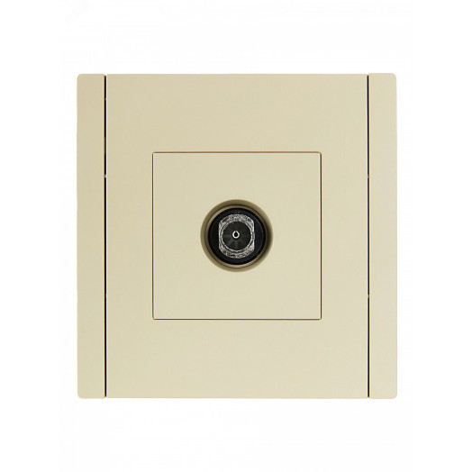 FORTE&PIANO Розетка TV оконечная FP428 ваниль IEK