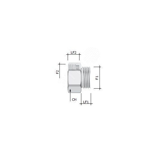 Переходник M50x1.5 наружная резьба/ M63x1.5 внутренняя резьба