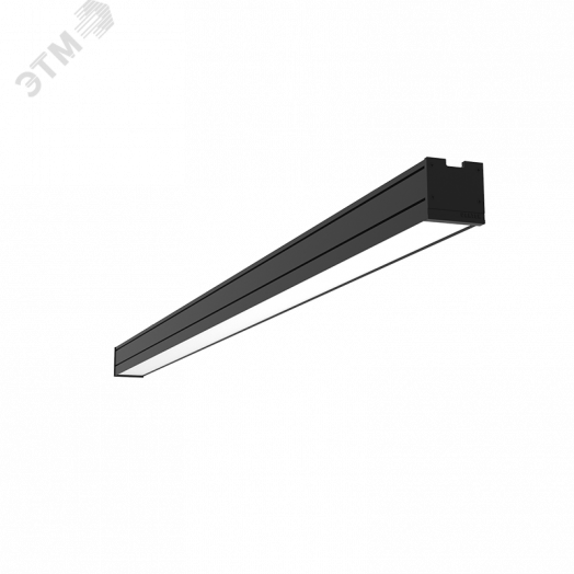 Светильник светодиодный Mercury Pro подвесной 73 Вт 3000 К 1507х65х65 мм IP54 RAL9005 черный муар с рассеивателем опал подв. 2м